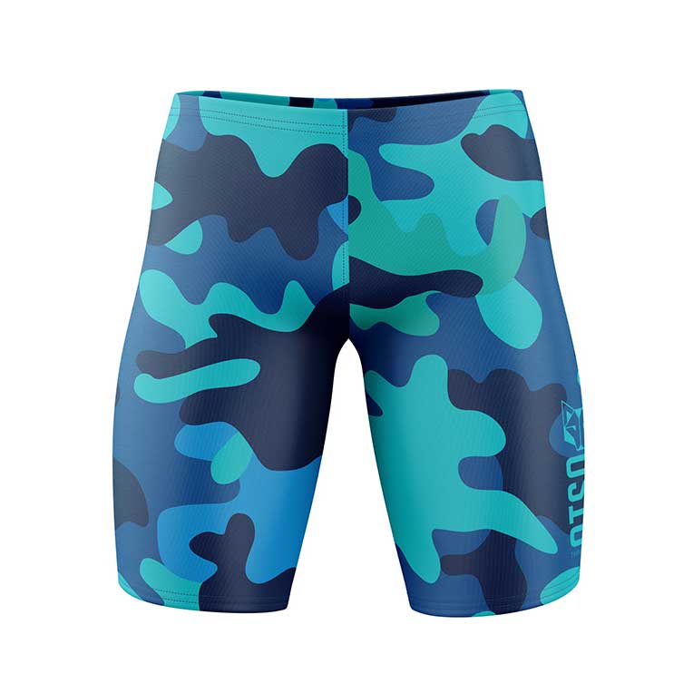 OTSO Jammer-Badehose - Camo Blue – Produktansicht