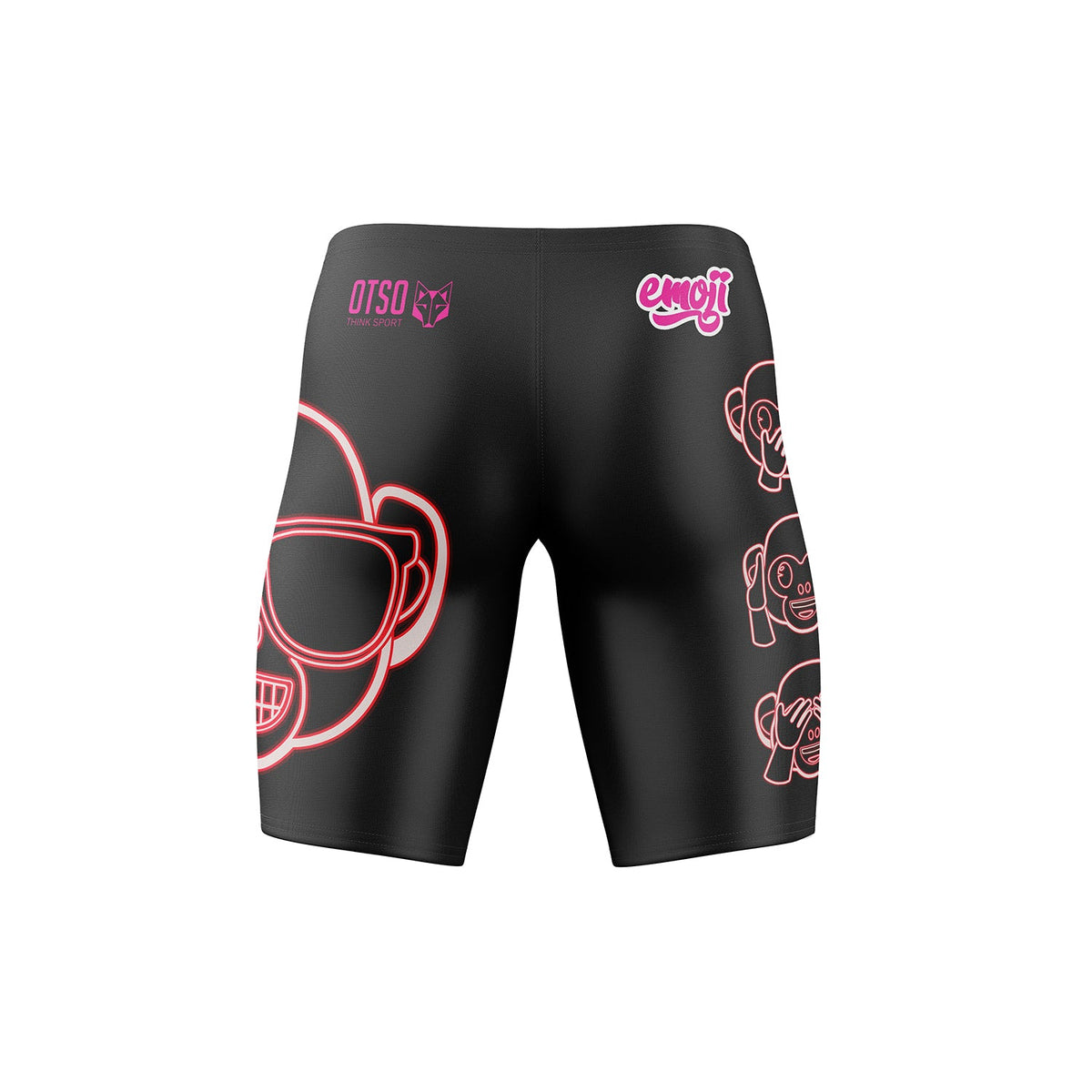 OTSO Jammer-Badehose - Emoji Monkey Neon – Produktansicht 2