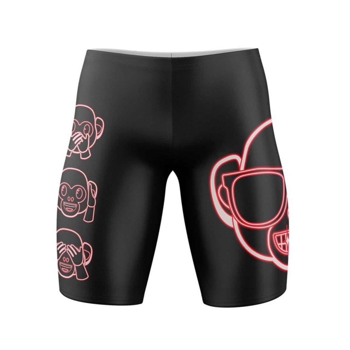 OTSO Jammer-Badehose - Emoji Monkey Neon – Produktansicht