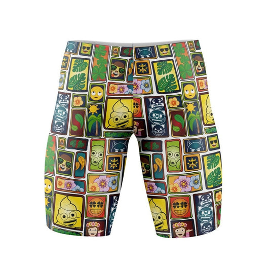 OTSO Jammer-Badehose - Emoji Portrait – Produktansicht