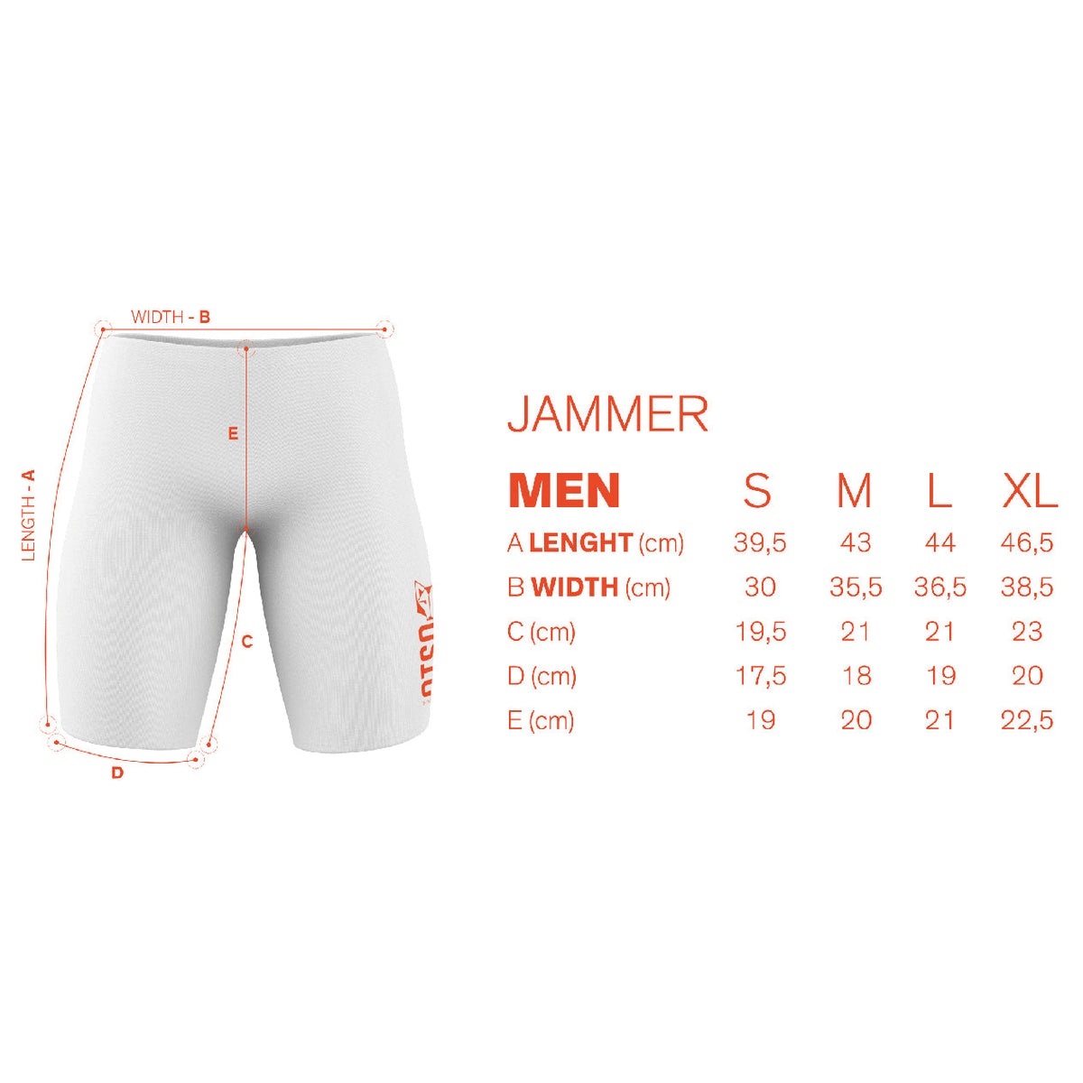 OTSO Jammer-Badehose - S.W.Smiley Focused – Produktansicht 3