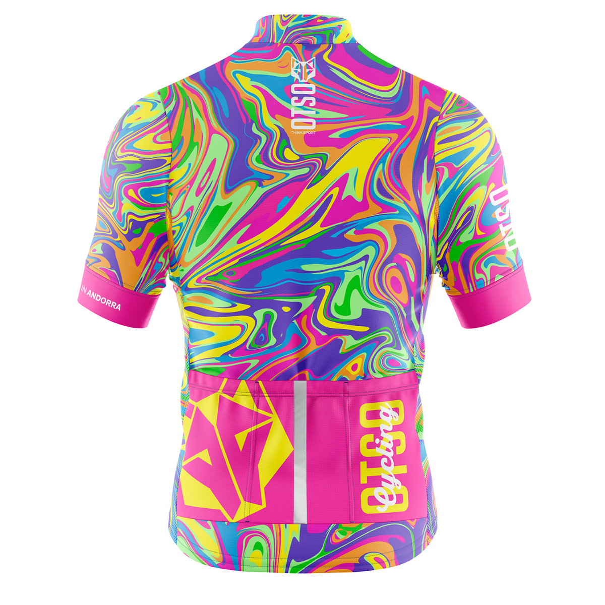 OTSO Herren Kurzarm-Radtrikot - Psychedelic – Produktansicht 2