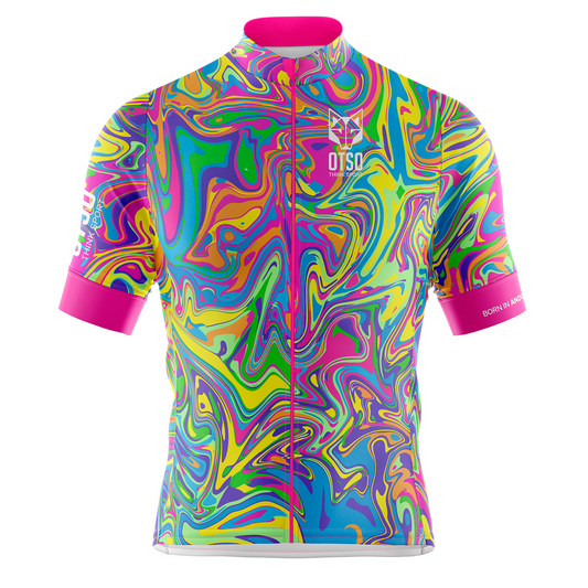 OTSO Herren Kurzarm-Radtrikot - Psychedelic – Produktansicht