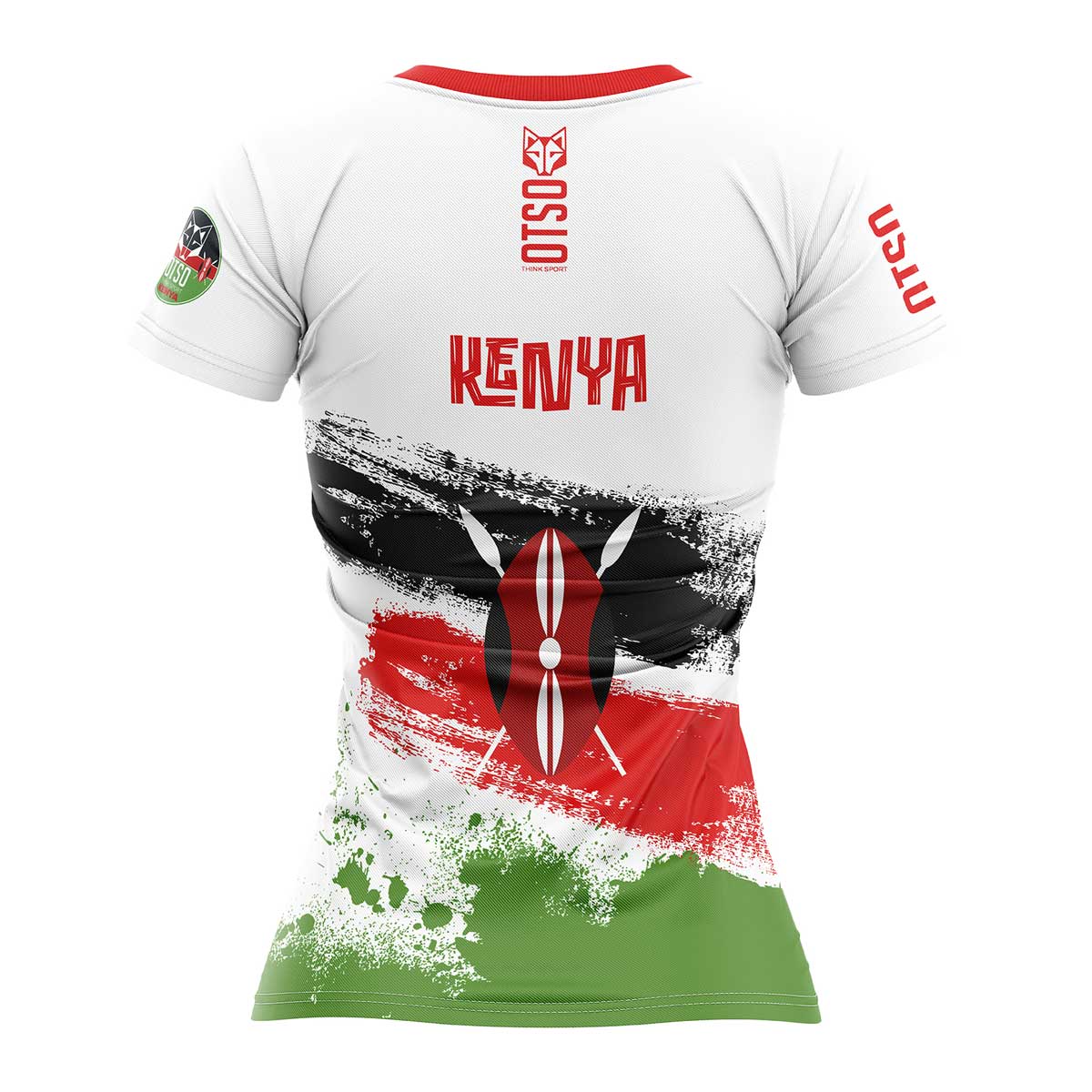 OTSO Damen Kurzarm-Funktionsshirt - Kimbia Kenya – Produktansicht 2
