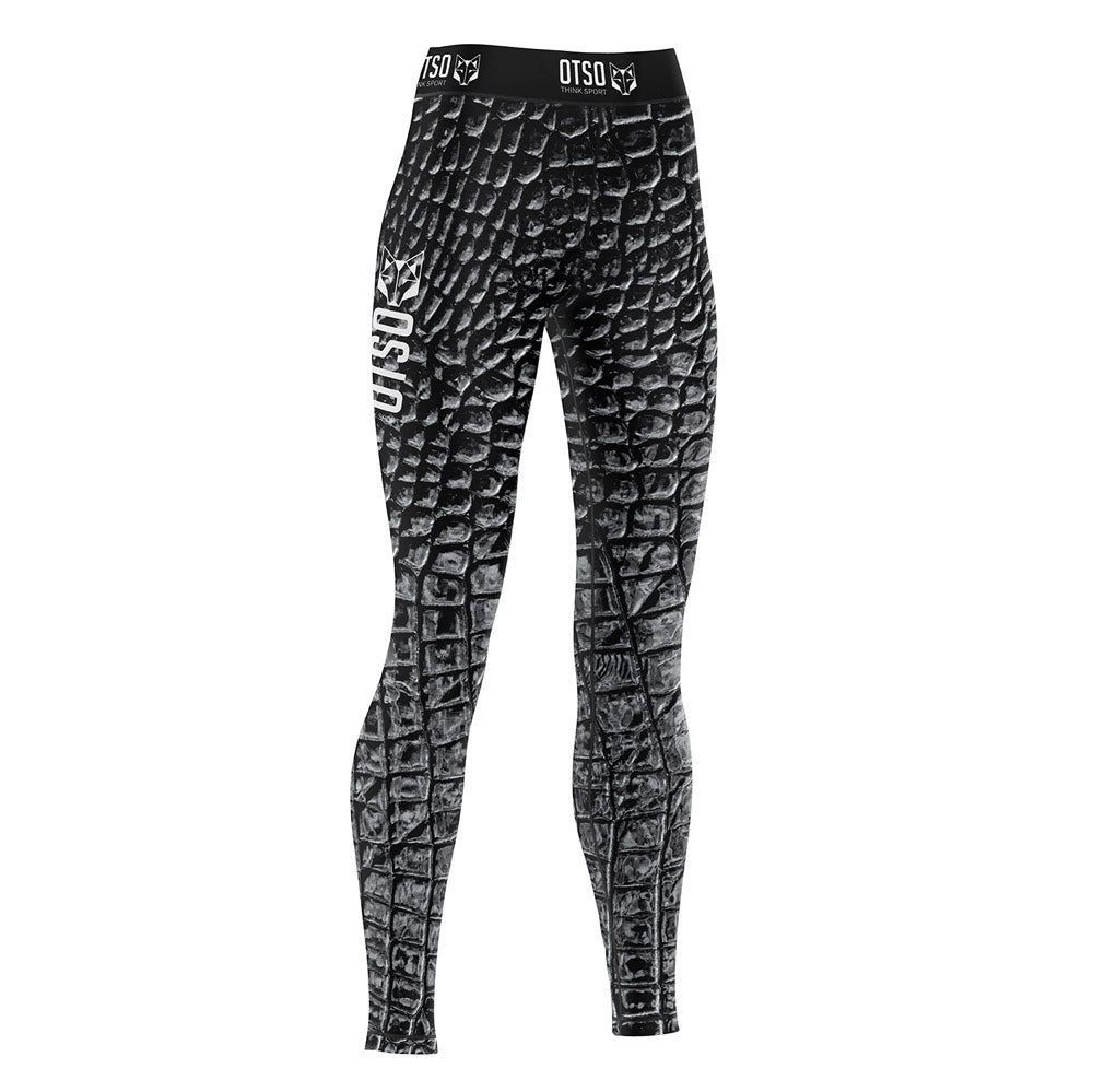 OTSO Damen Sportleggings - Black Snake – Produktansicht
