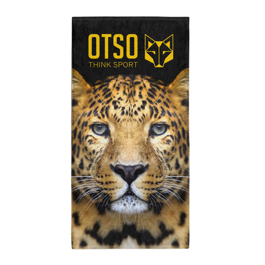 OTSO Mikrofaser-Sporthandtuch - Leopard – Produktansicht