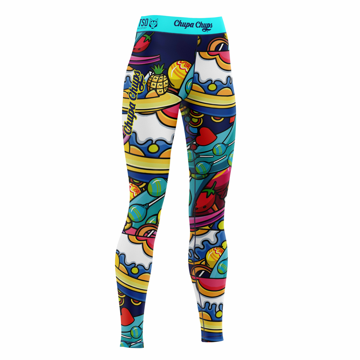 OTSO Damen Sportleggings - Chupa Chups Space – Produktansicht