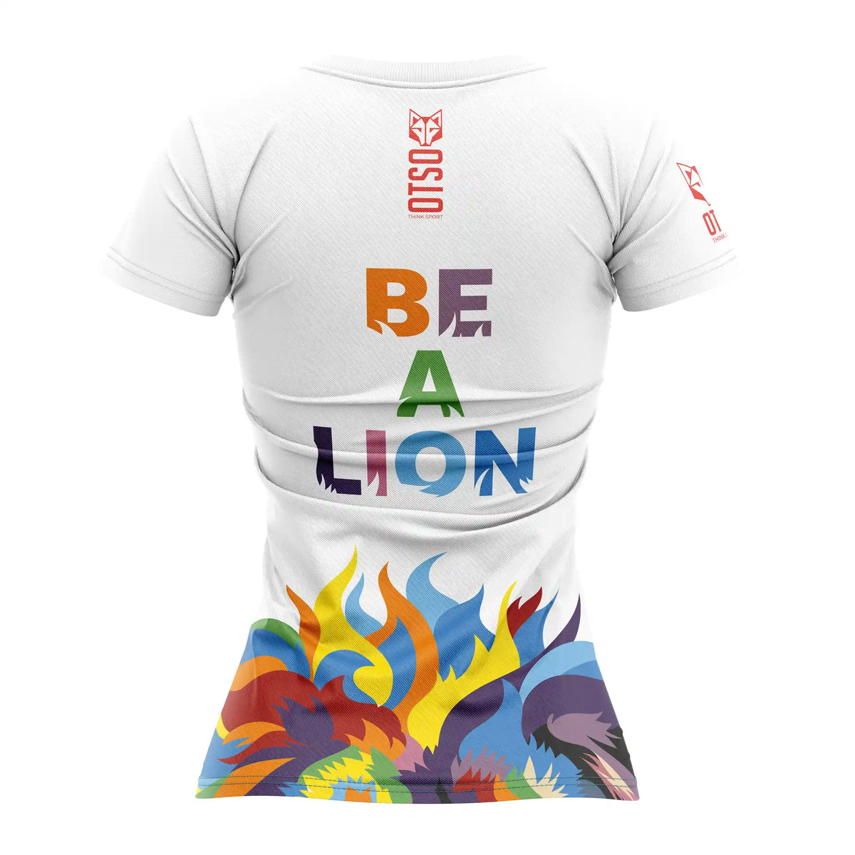 OTSO Damen Kurzarm-Funktionsshirt - Be A Lion – Produktansicht 2