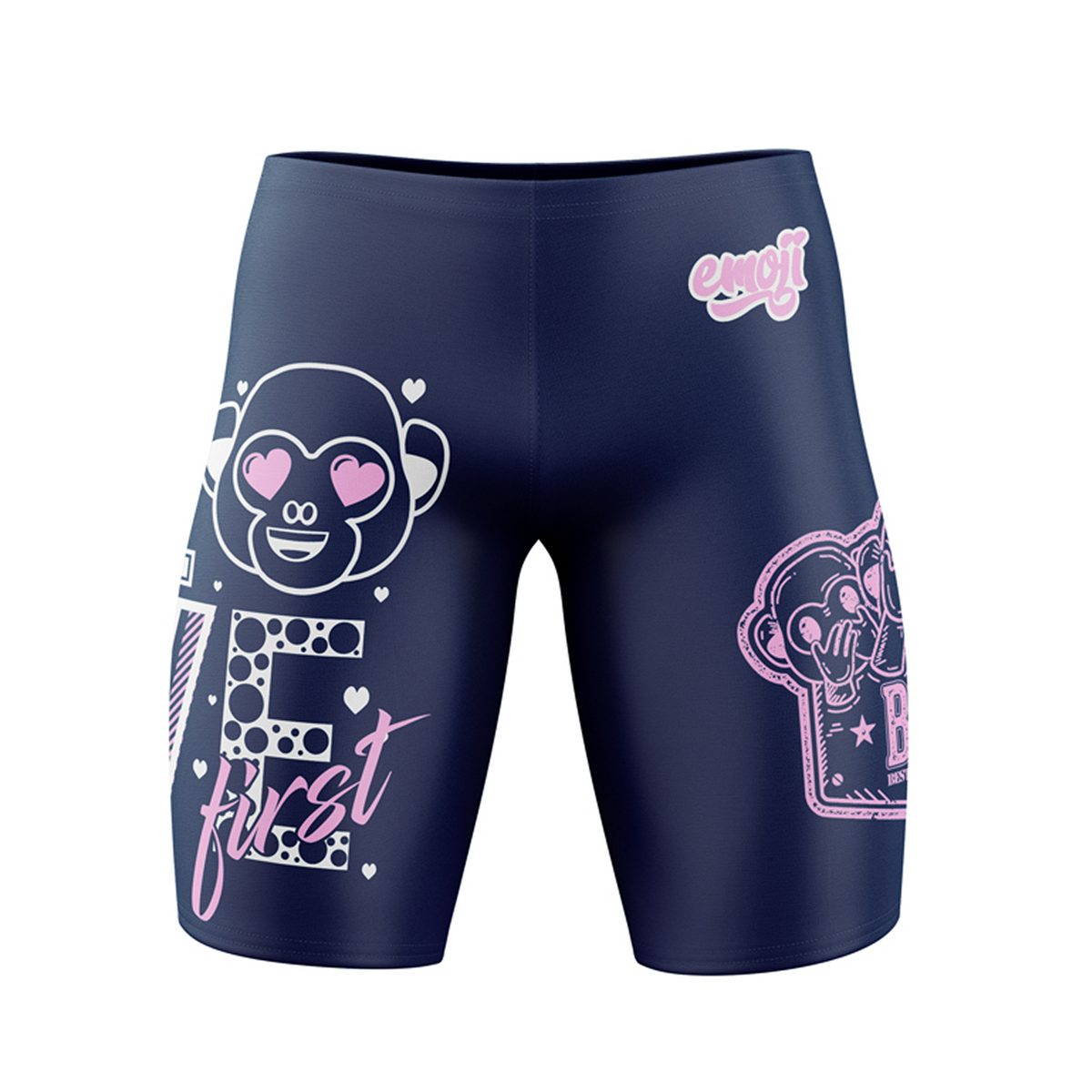 OTSO Jammer-Badehose - Emoji Love First – Produktansicht