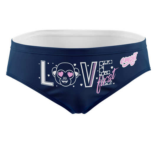 OTSO Herren Badehose Slip - Emoji Love First – Produktansicht