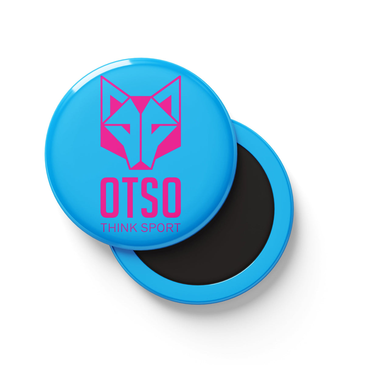 OTSO Startnummernmagnete - Light Blue & Fluo Pink – Produktansicht