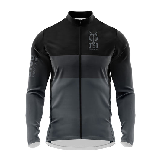 OTSO Herren Winter-Radtrikot Langarm - Black – Produktansicht