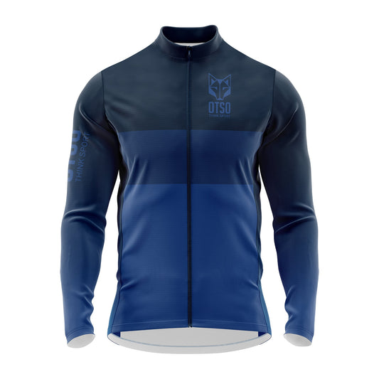 OTSO Herren Winter-Radtrikot Langarm - Midnightblue – Produktansicht