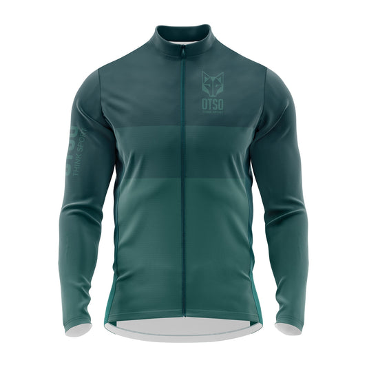 OTSO Herren Winter-Radtrikot Langarm - Greenforest – Produktansicht