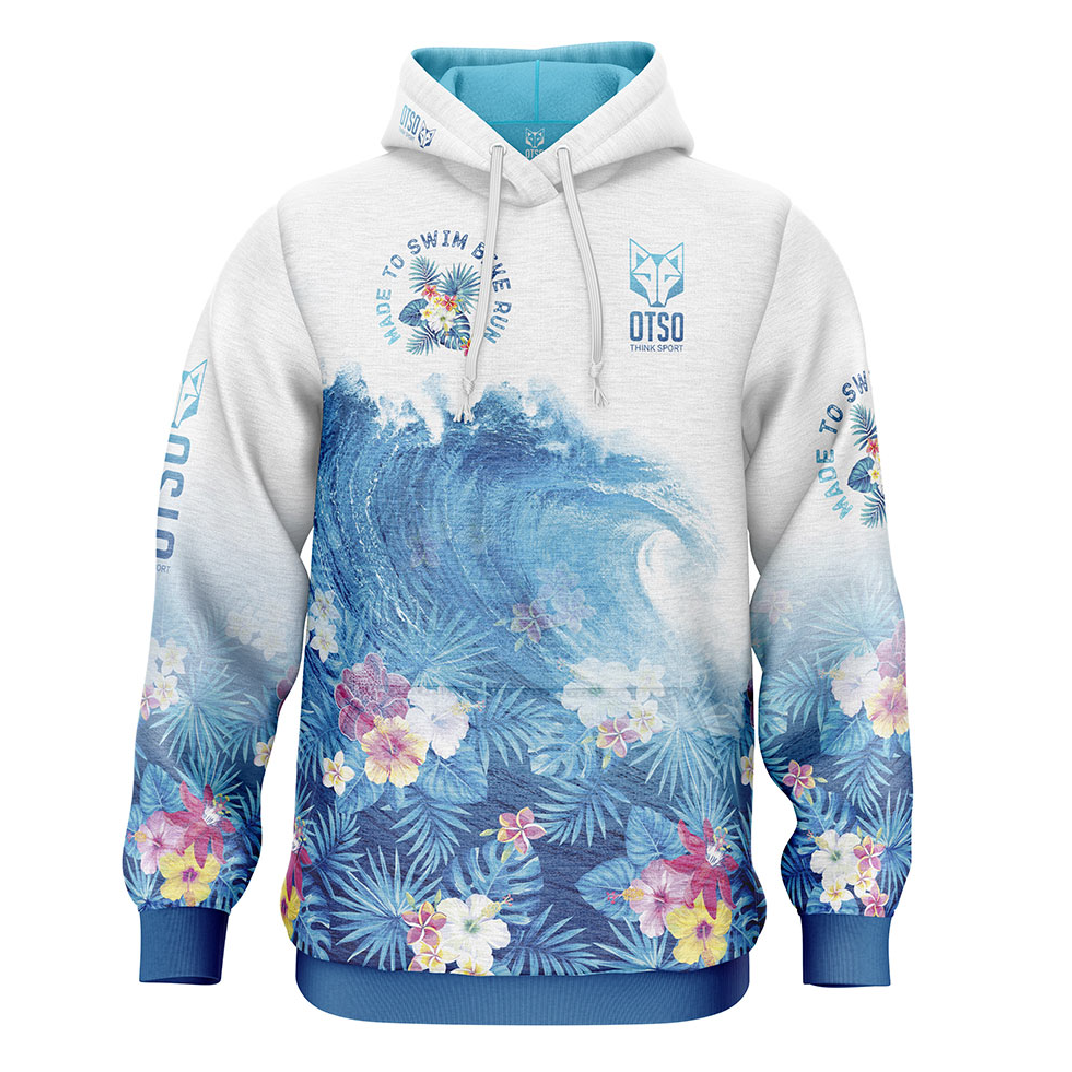 OTSO Hoodie - Swim Bike Run Wave – Produktansicht
