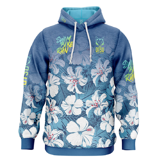 OTSO Hoodie - Swim Bike Run Flower – Produktansicht