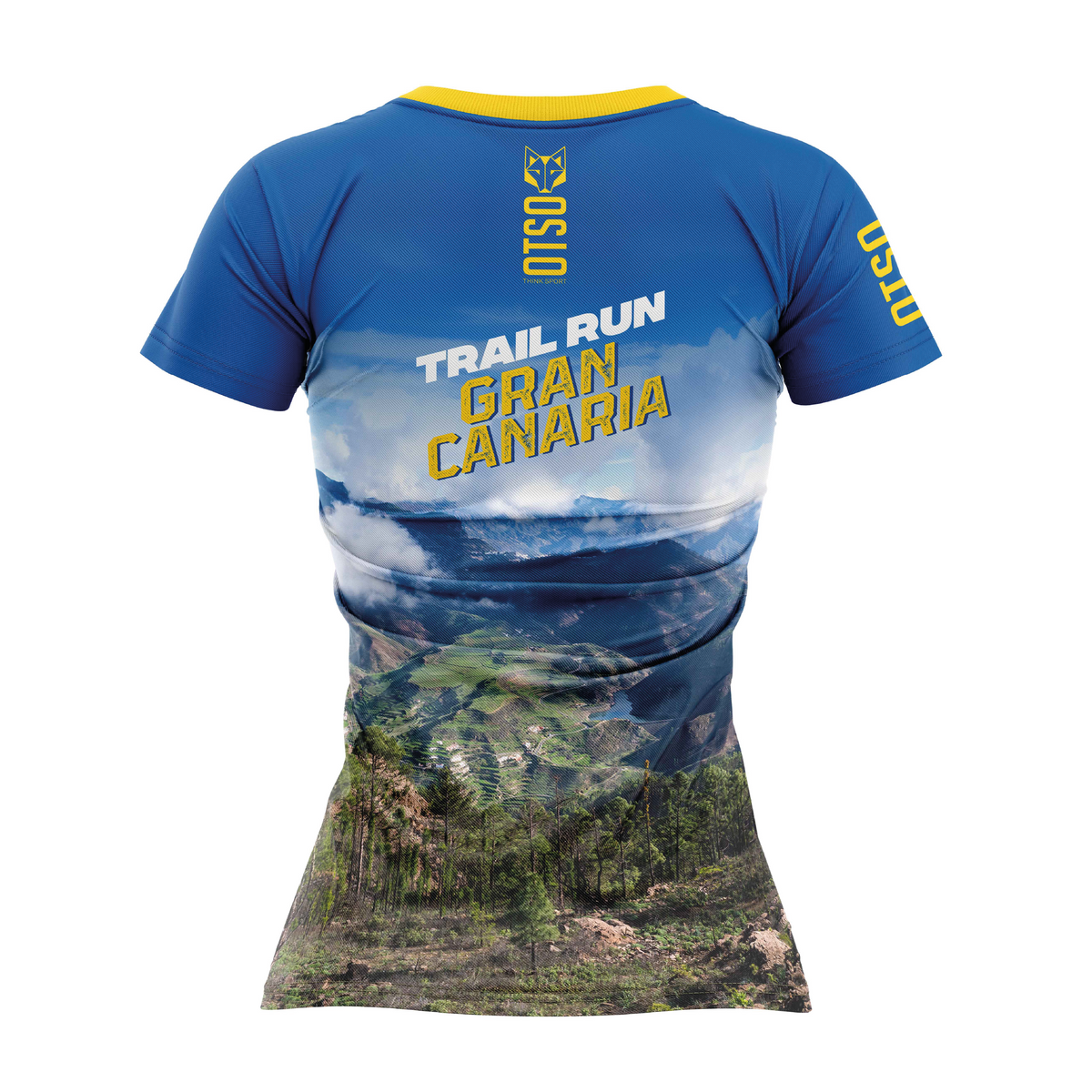OTSO Damen Kurzarm-Funktionsshirt - Trail Run Gran Canaria Frost – Produktansicht 2