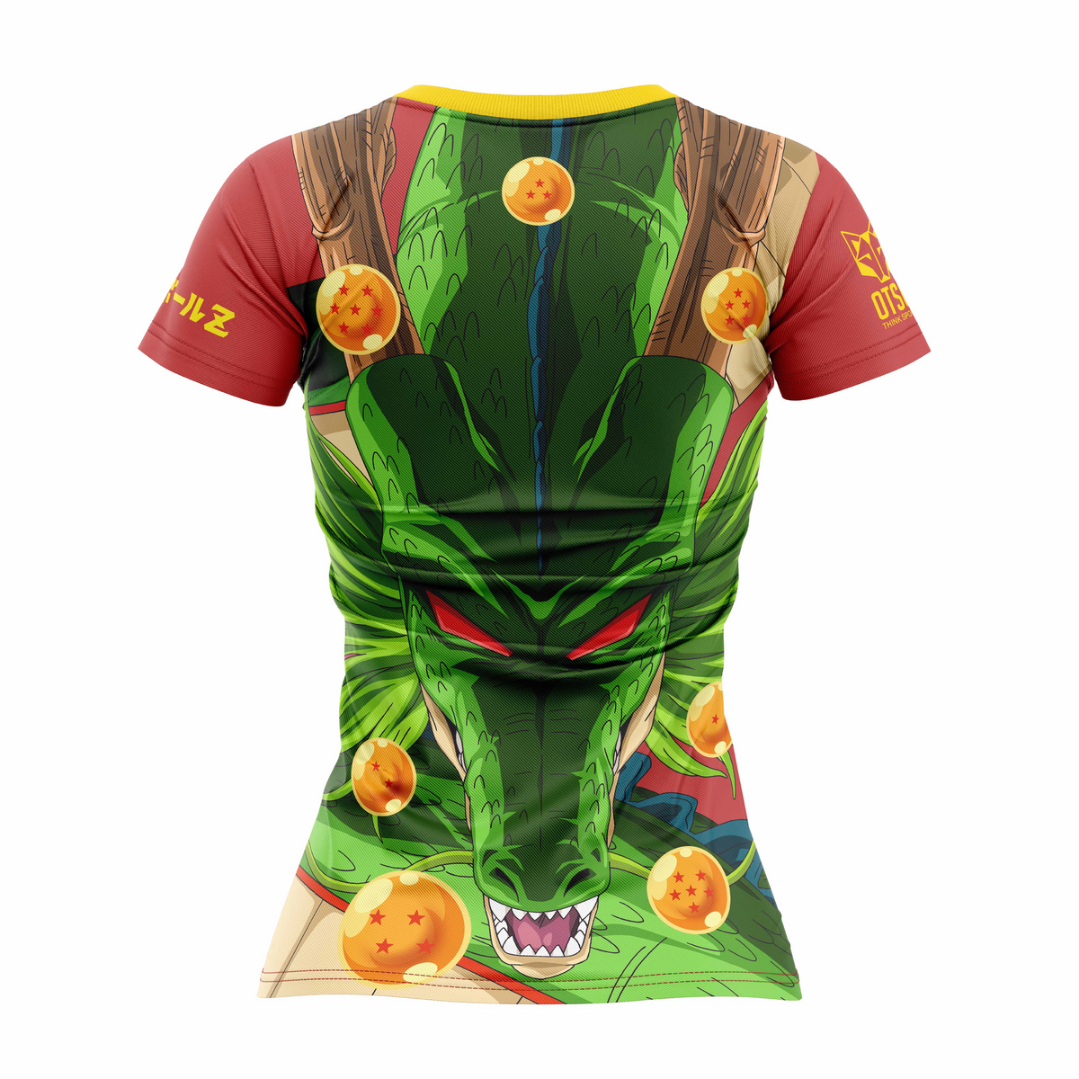 OTSO Damen Kurzarm-Funktionsshirt - Dragon Ball Z Goku Shenron – Produktansicht 2