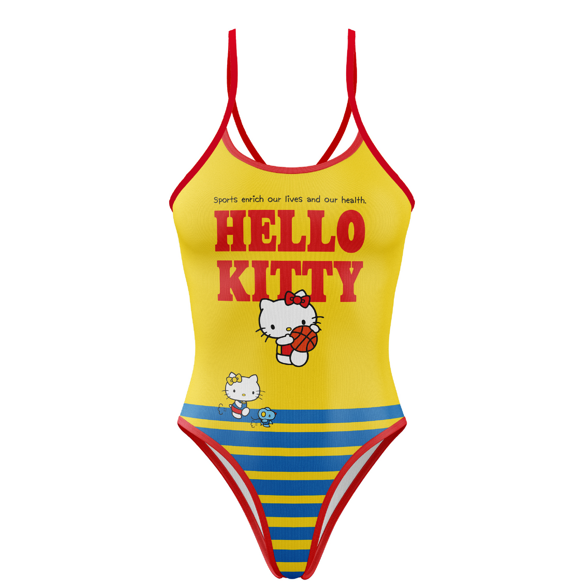 OTSO Damen/Mädchen Badeanzug - Hello Kitty Sports – Produktansicht