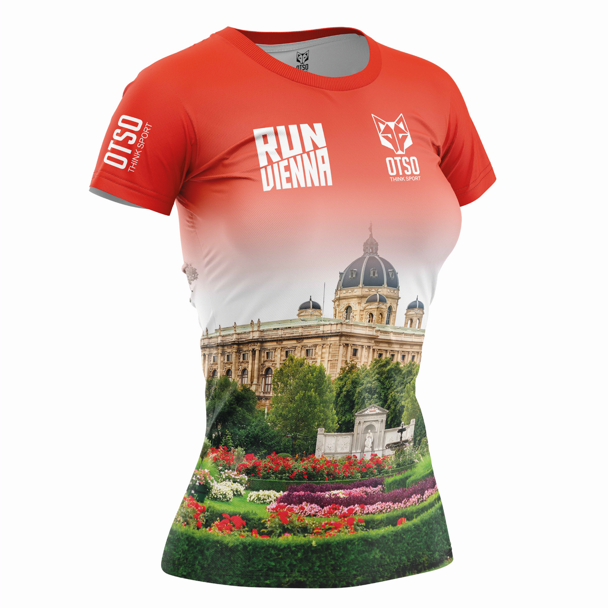 OTSO Damen Kurzarm-Funktionsshirt - Run Vienna 2024 – Produktansicht