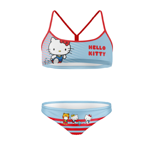 OTSO Sportbikini - Hello Kitty Stripes – Produktansicht