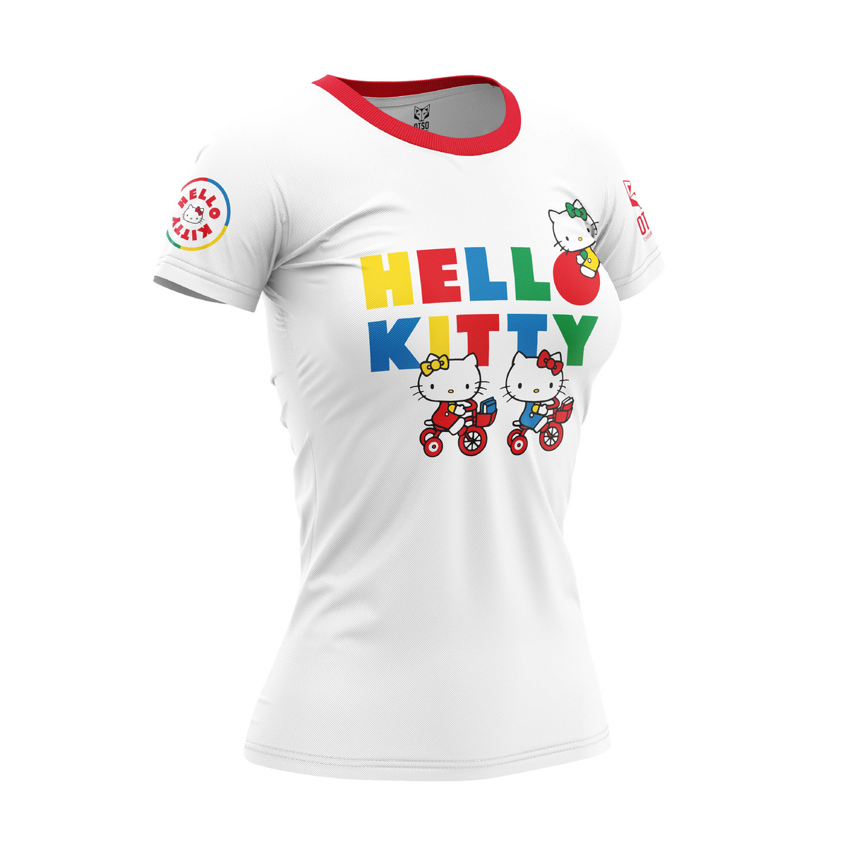 OTSO Damen/Mädchen Kurzarm-Funktionsshirt - Hello Kitty Smile – Produktansicht