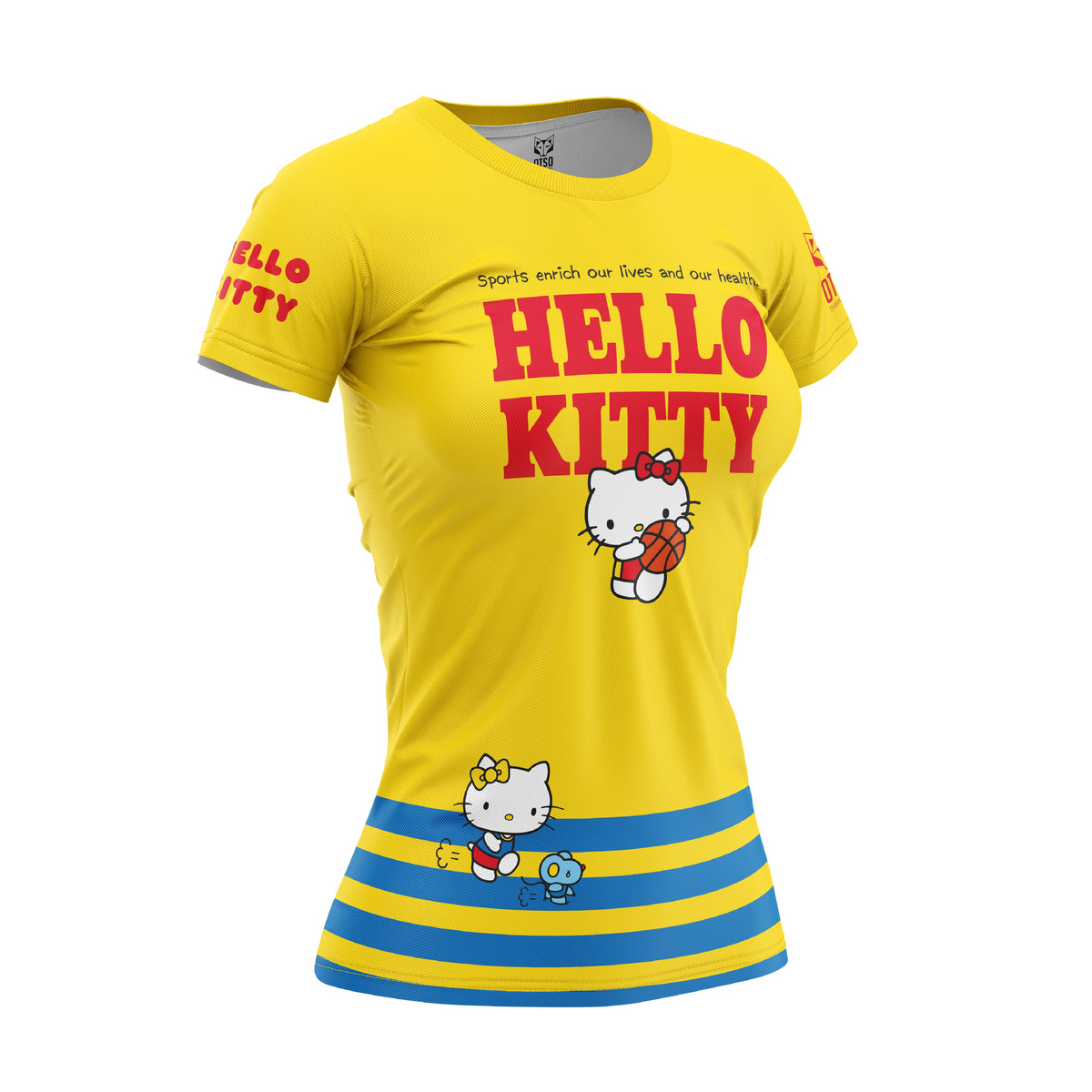 OTSO Damen/Mädchen Kurzarm-Funktionsshirt - Hello Kitty Sports – Produktansicht