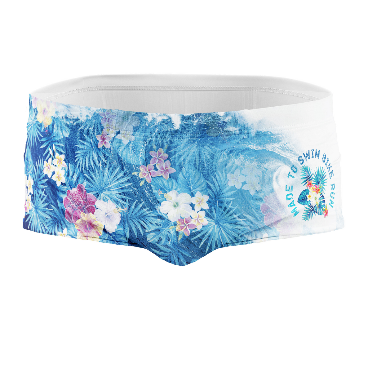 OTSO Herren Badehose Trunk - Swim Bike Run Wave – Produktansicht