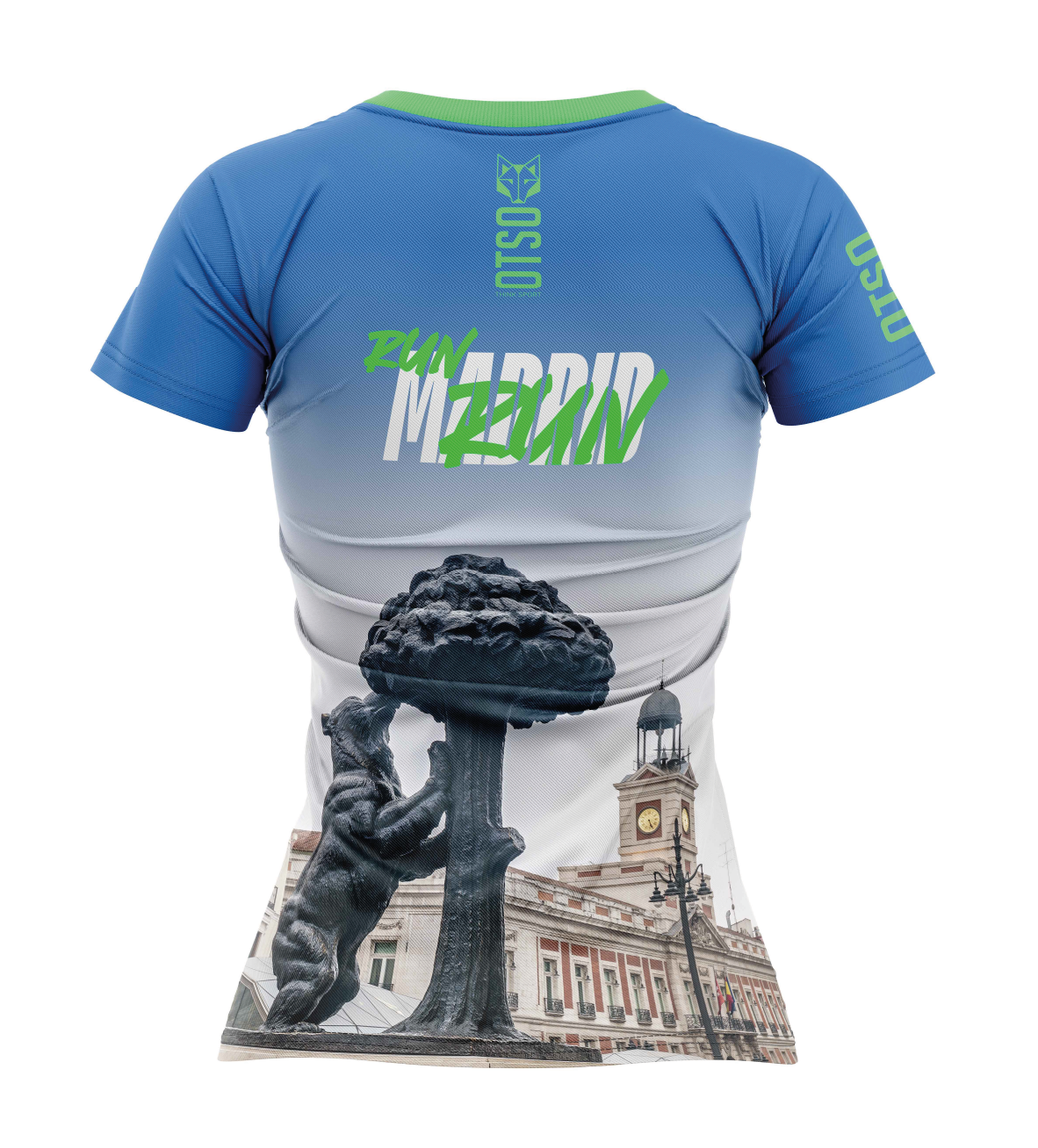 OTSO Damen Kurzarm-Funktionsshirt - Run Madrid – Produktansicht 2