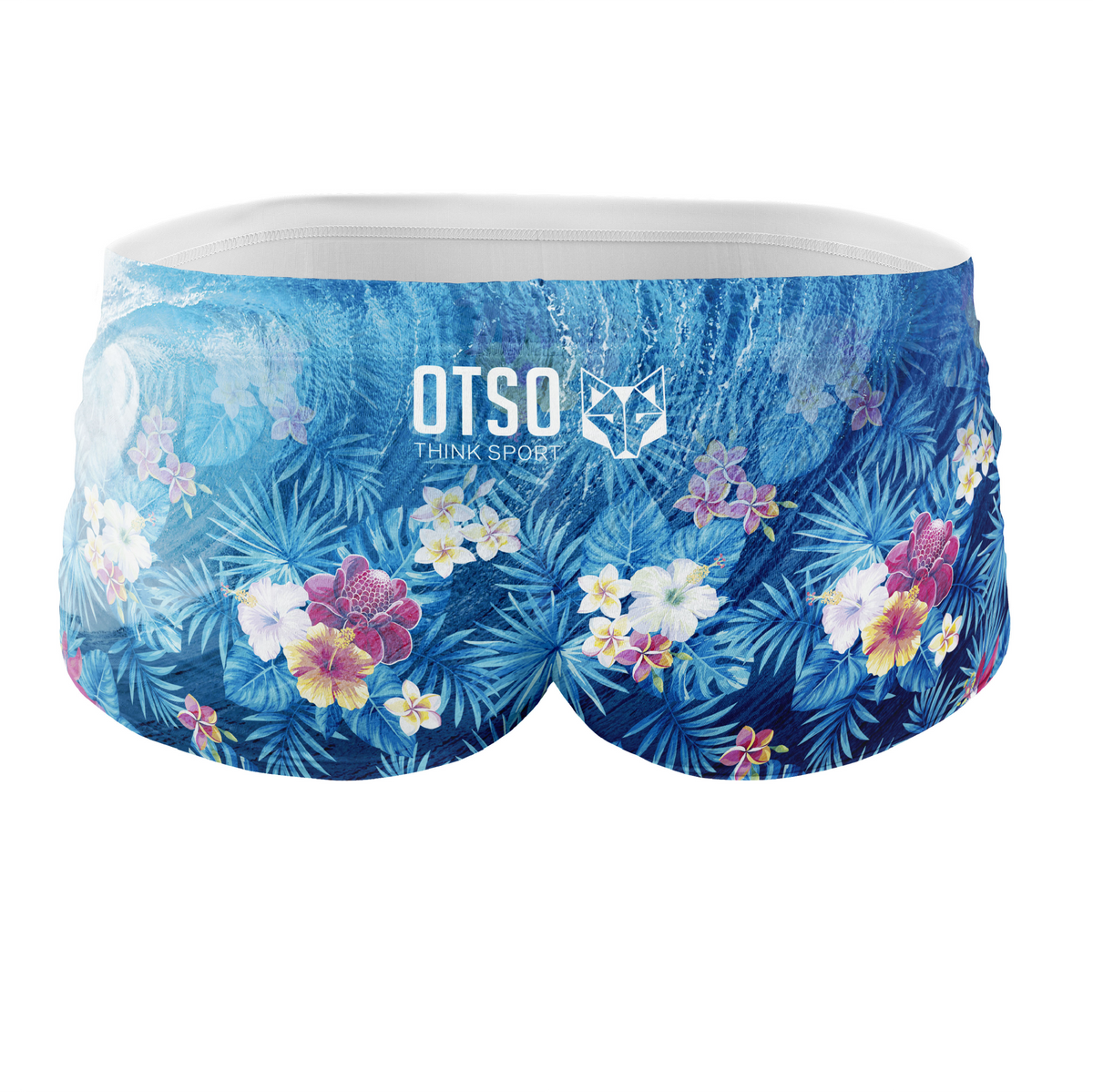 OTSO Herren Badehose Trunk - Swim Bike Run Wave – Produktansicht 2