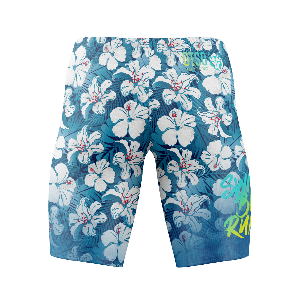 OTSO Jammer-Badehose - Swim Bike Run Flower – Produktansicht 2