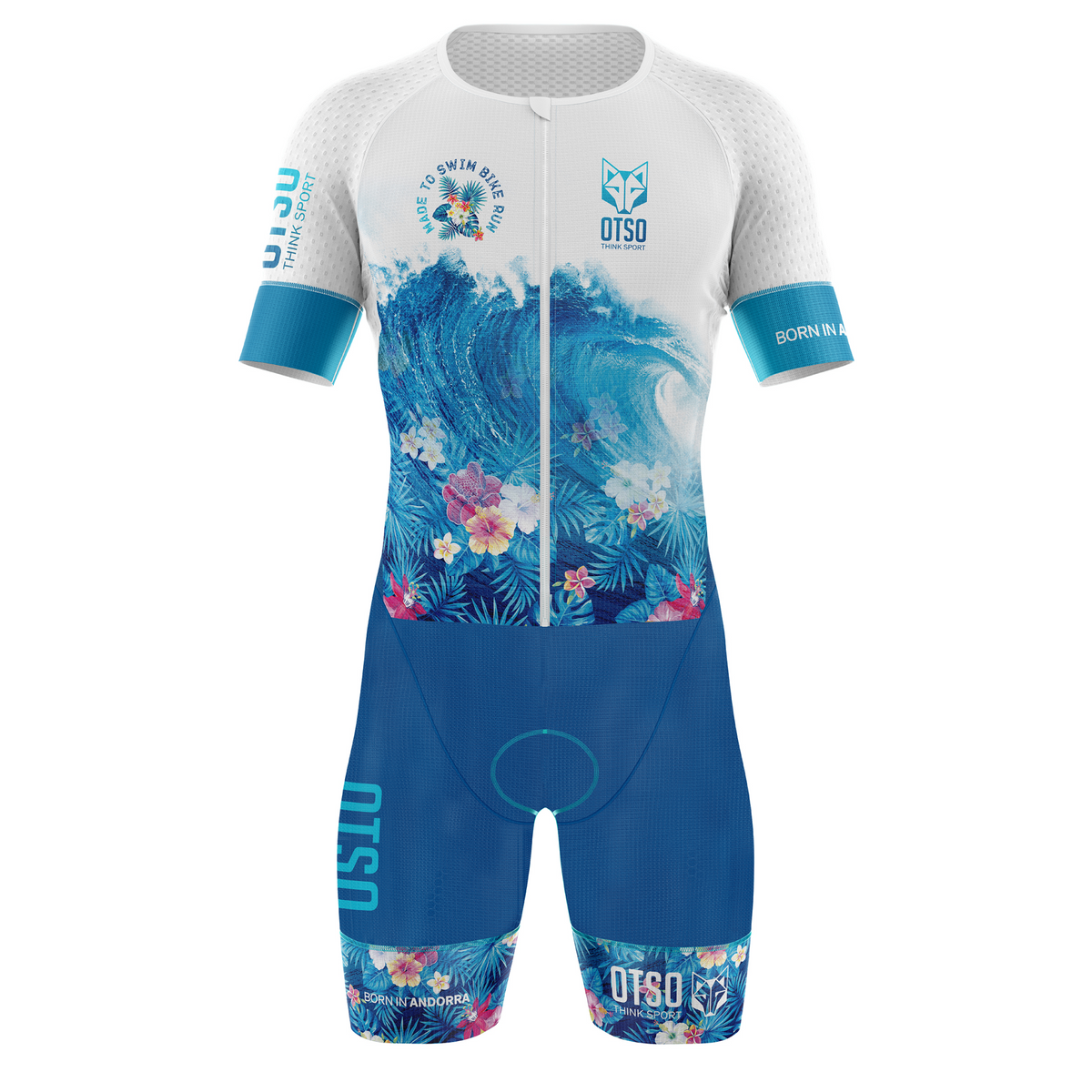 OTSO Herren Triathlonanzug - Swim Bike Run Wave – Produktansicht