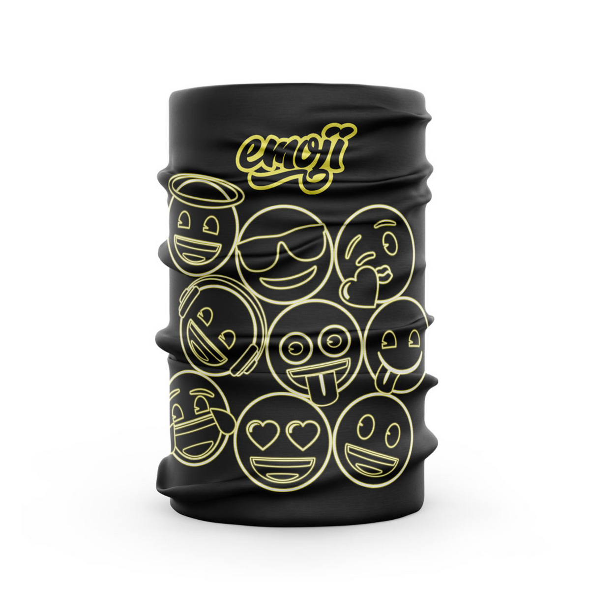 OTSO Multifunktionstuch - Emoji Neon Faces – Produktansicht