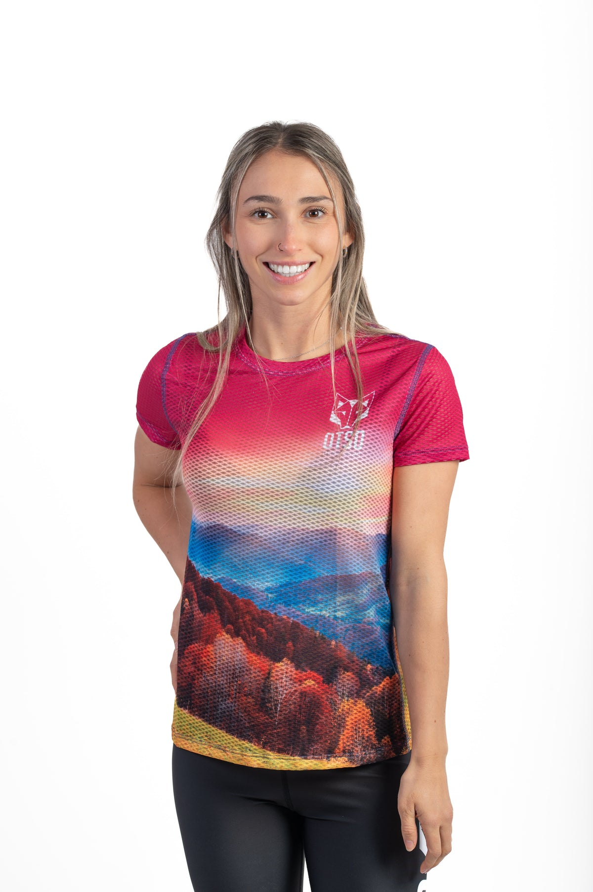 OTSO Damen Kurzarm-Funktionsshirt - Autumn – Produktansicht 4