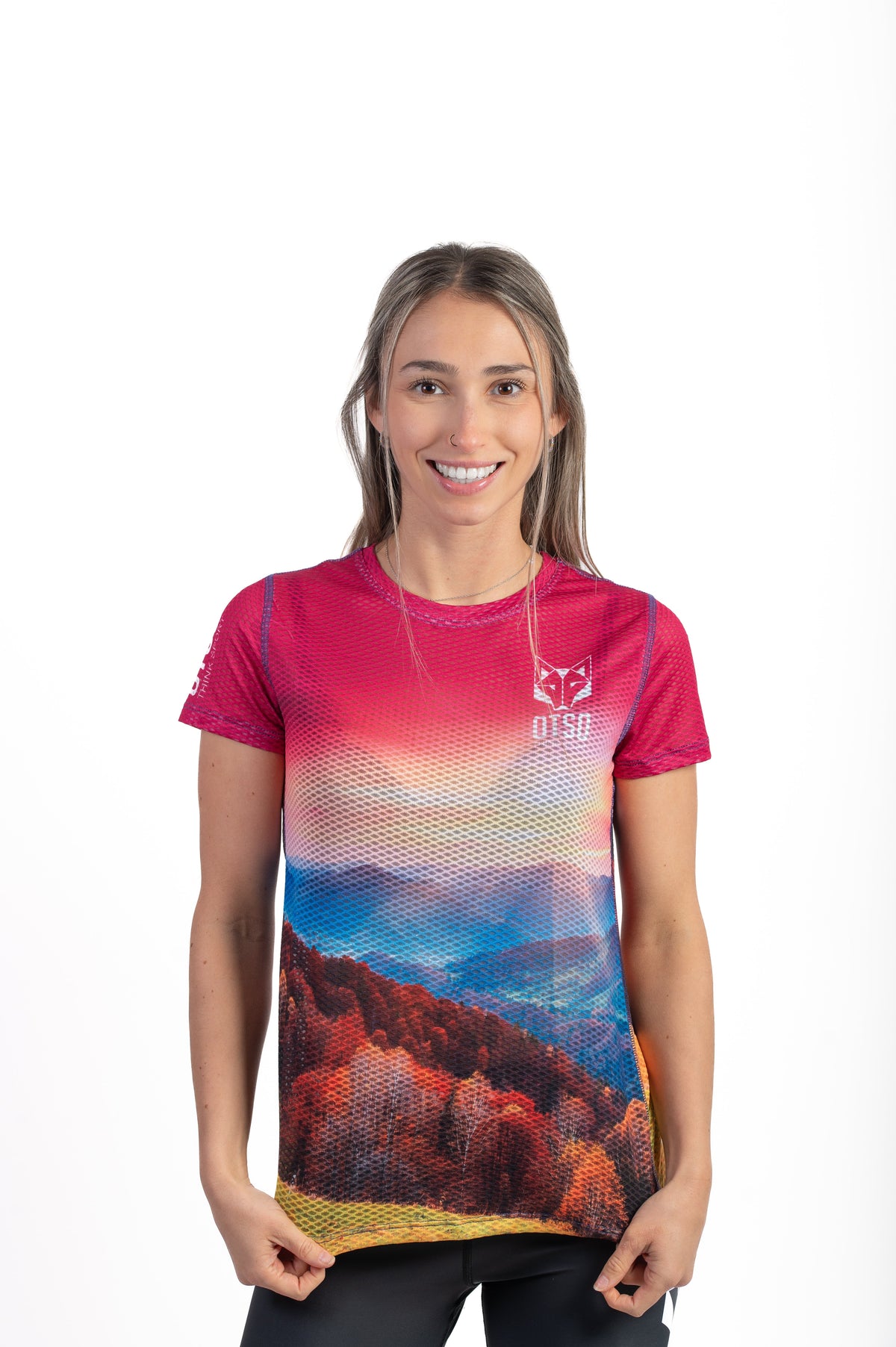 OTSO Damen Kurzarm-Funktionsshirt - Autumn – Produktansicht 3
