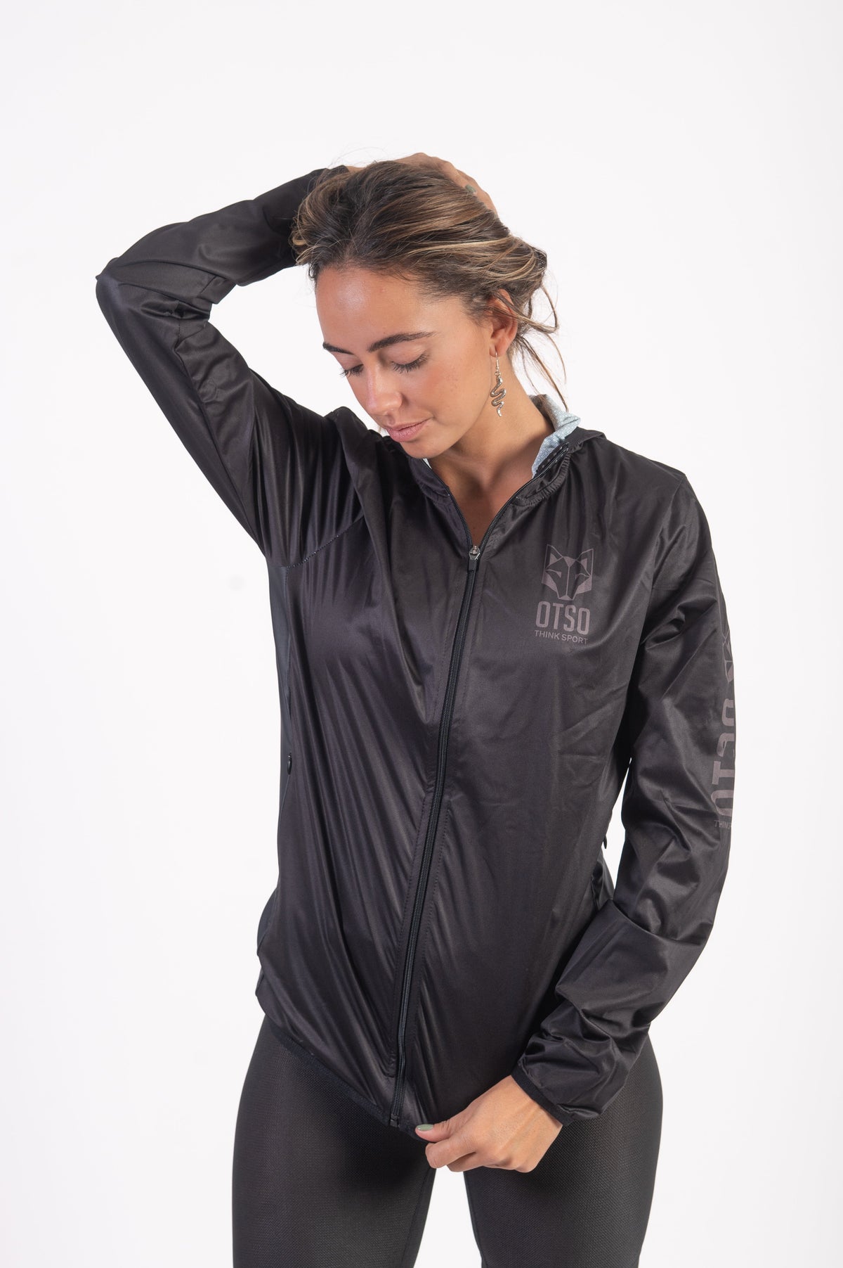 OTSO Unisex Laufjacke - Black – Produktansicht 12