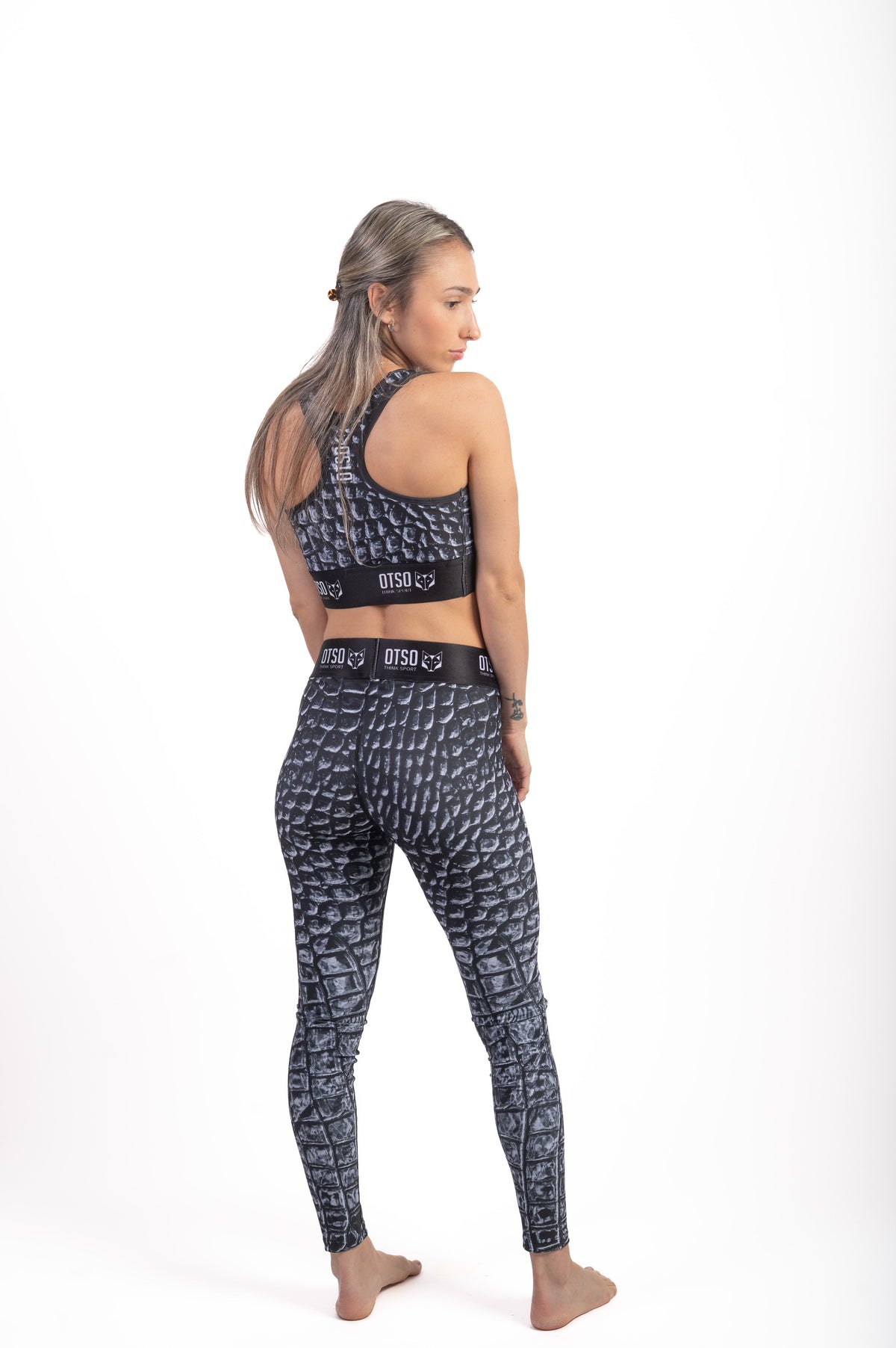 OTSO Damen Sportleggings - Black Snake – Produktansicht 6