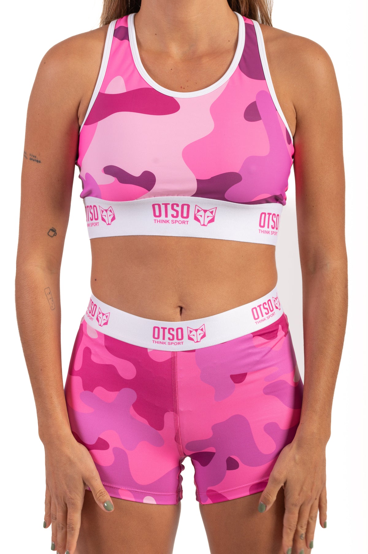 OTSO Damen Sporttop - Camo Pink – Produktansicht 8