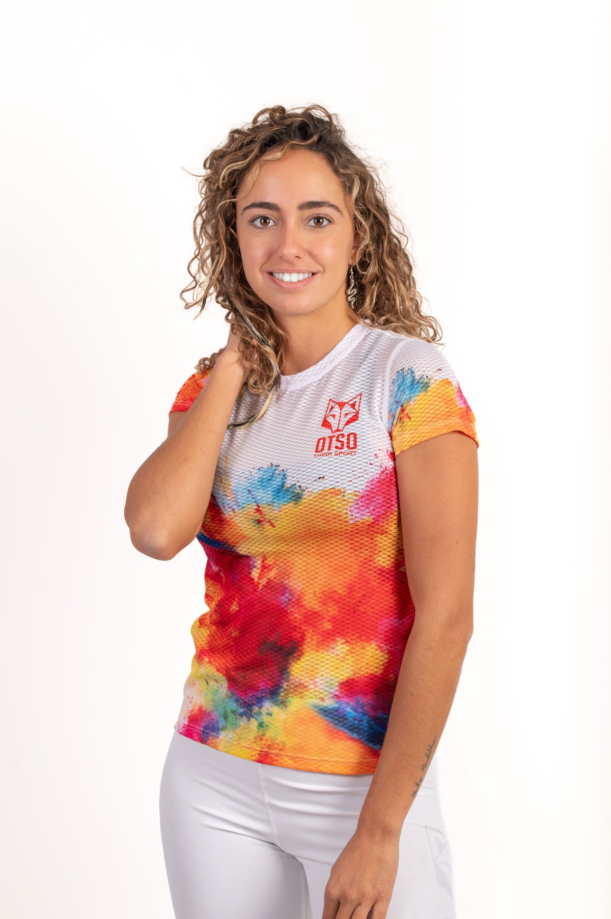 OTSO Damen Kurzarm-Funktionsshirt - Colors – Produktansicht 3