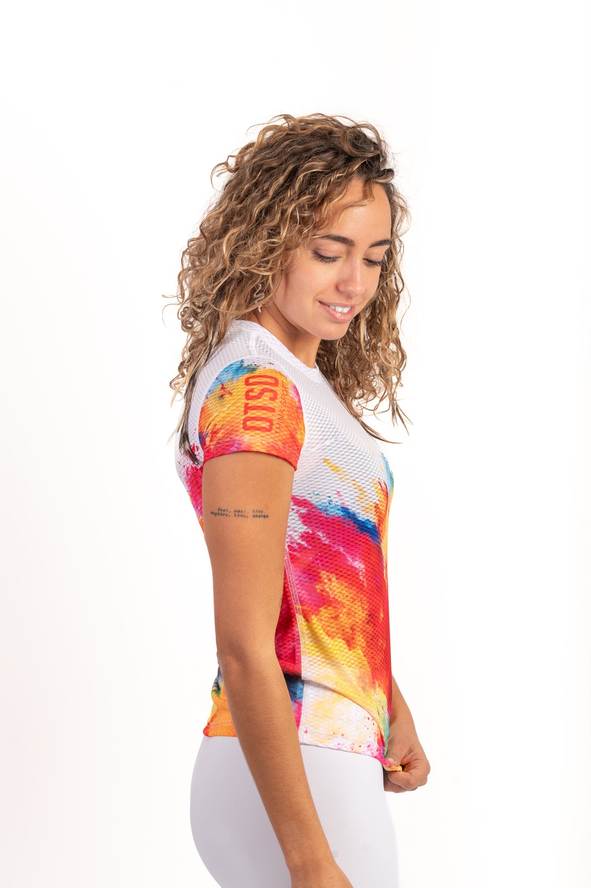 OTSO Damen Kurzarm-Funktionsshirt - Colors – Produktansicht 5