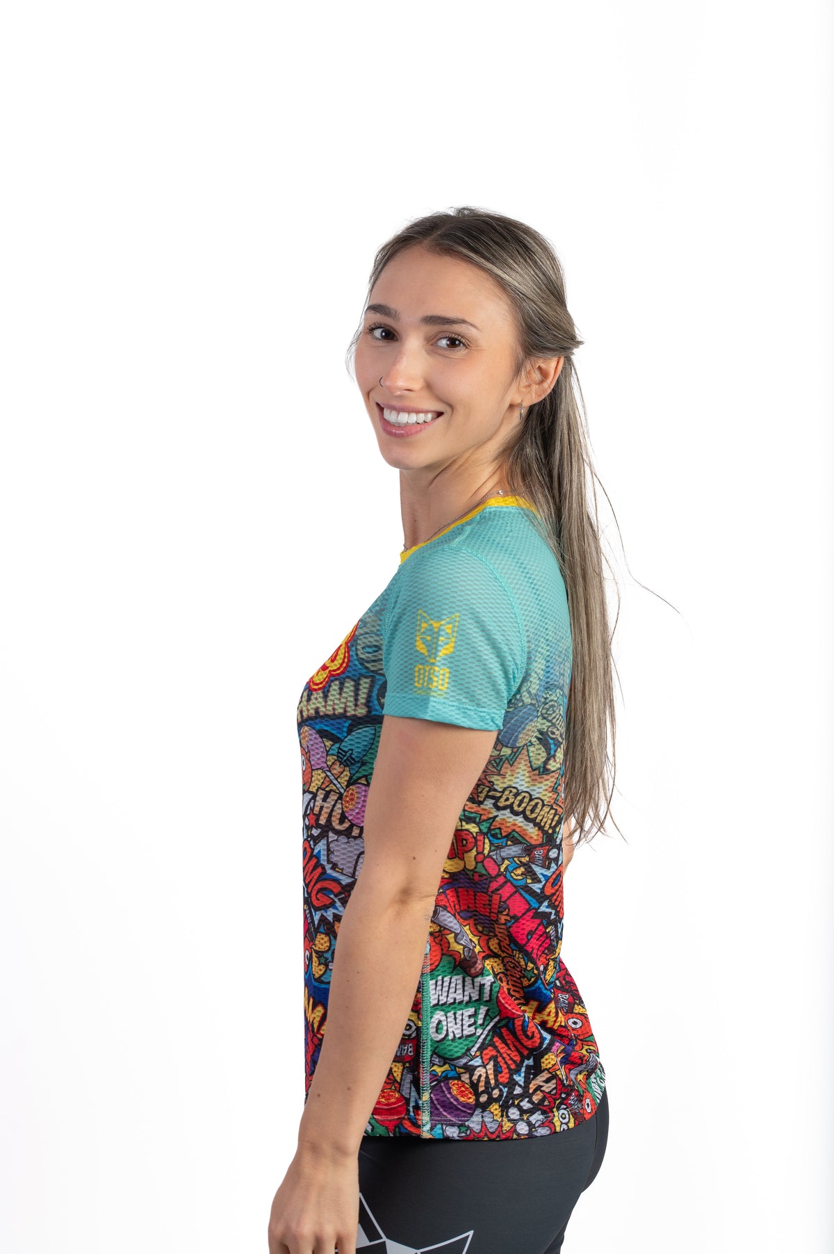 OTSO Damen Kurzarm-Funktionsshirt - Chupa Chups Comic – Produktansicht 6