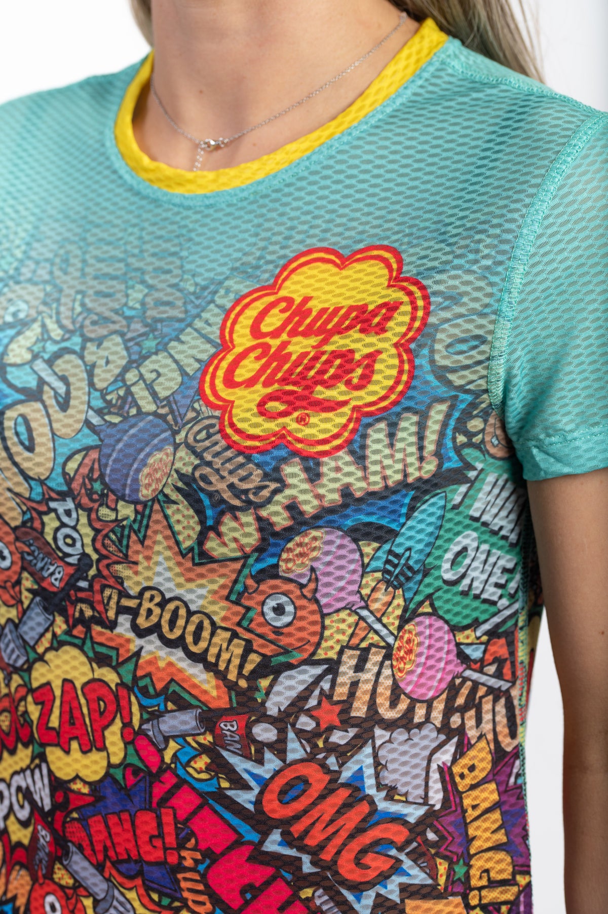 OTSO Damen Kurzarm-Funktionsshirt - Chupa Chups Comic – Produktansicht 9