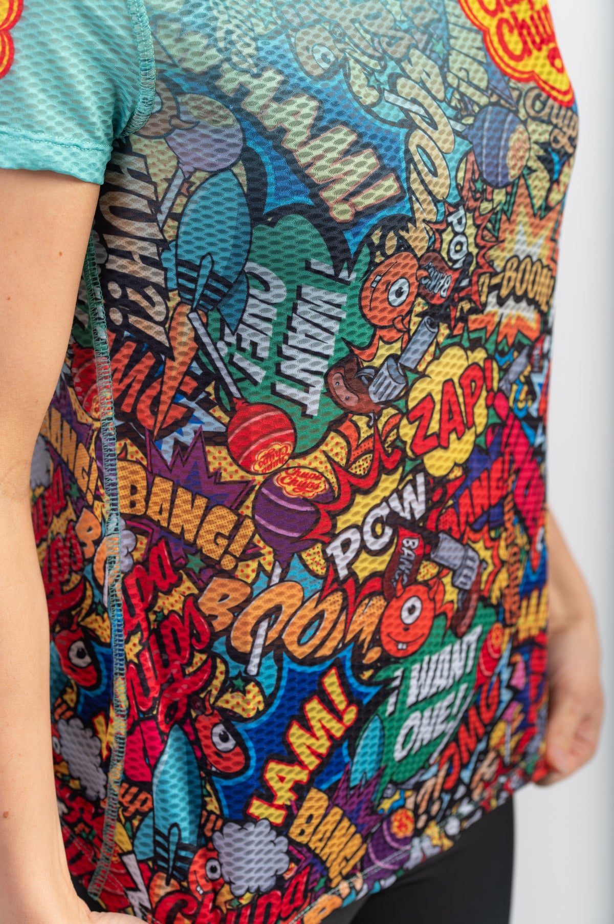 OTSO Damen Kurzarm-Funktionsshirt - Chupa Chups Comic – Produktansicht 8