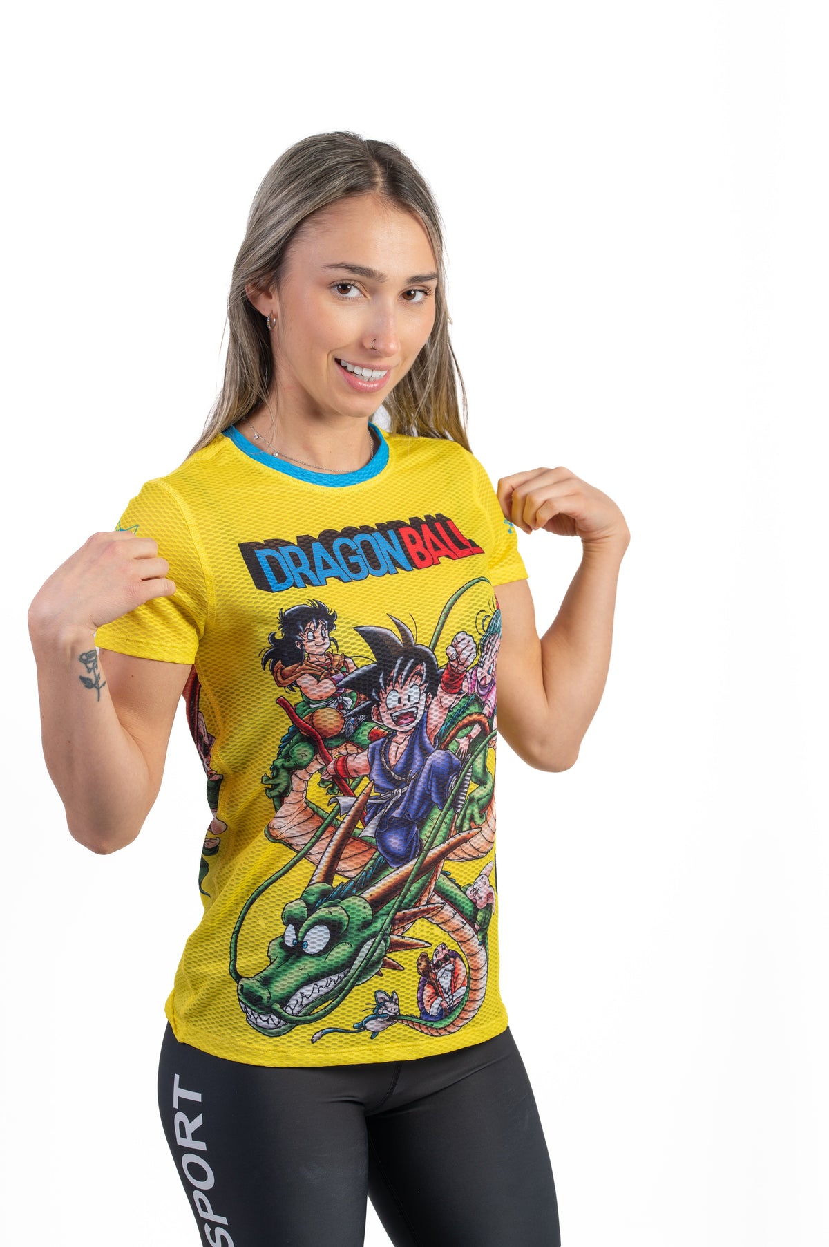 OTSO Damen Kurzarm-Funktionsshirt - Dragon Ball Shenron – Produktansicht 5