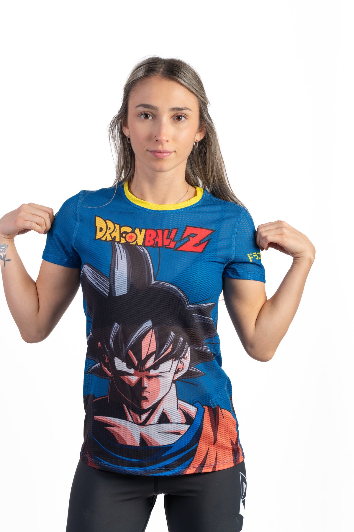 OTSO Damen Kurzarm-Funktionsshirt - Dragon Ball Z Goku – Produktansicht 3