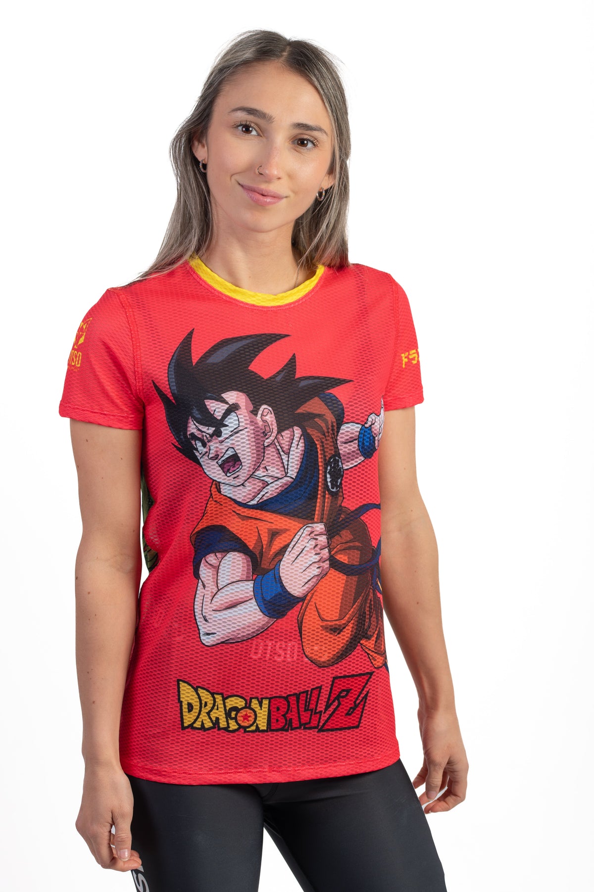 OTSO Damen Kurzarm-Funktionsshirt - Dragon Ball Z Goku Shenron – Produktansicht 3