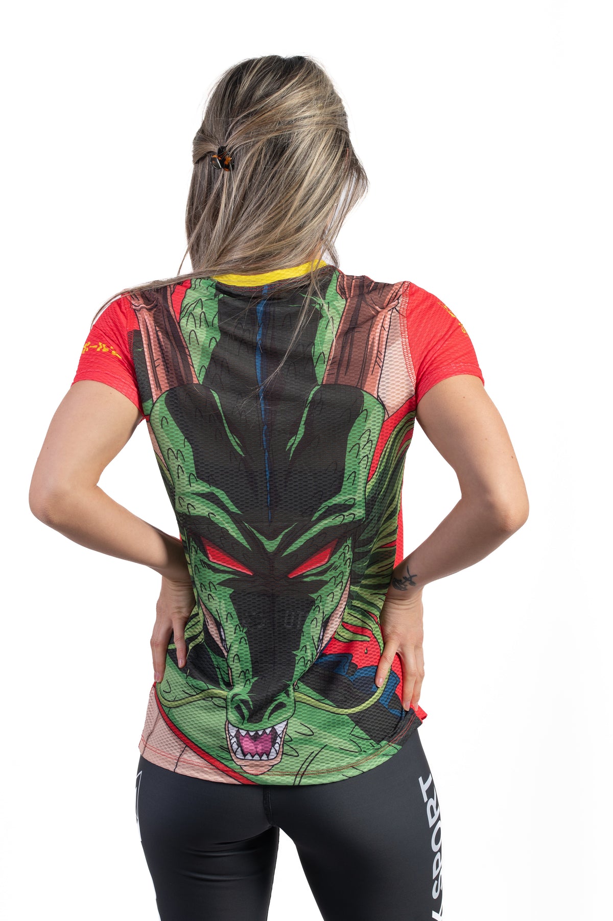 OTSO Damen Kurzarm-Funktionsshirt - Dragon Ball Z Goku Shenron – Produktansicht 7