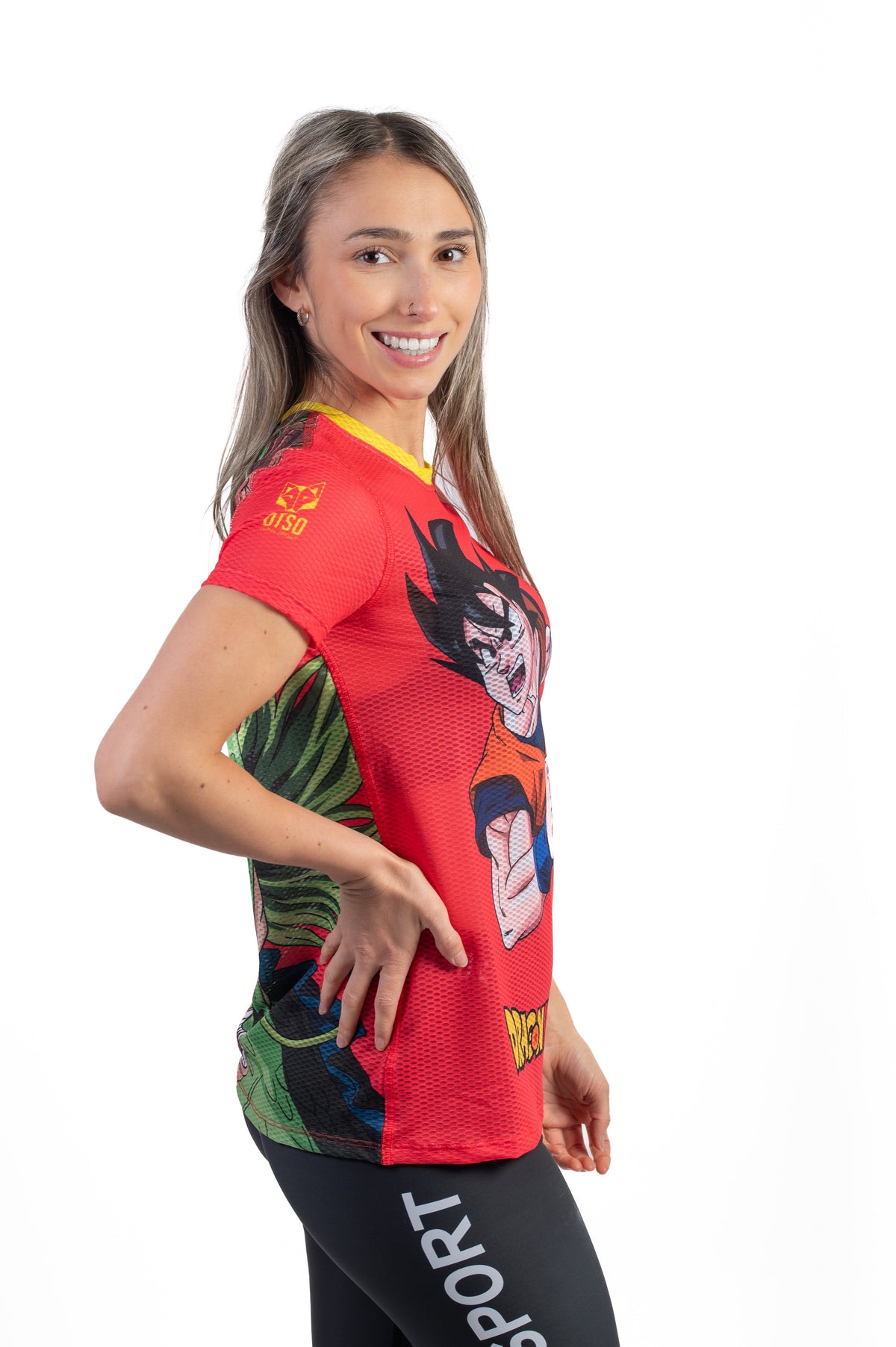 OTSO Damen Kurzarm-Funktionsshirt - Dragon Ball Z Goku Shenron – Produktansicht 5