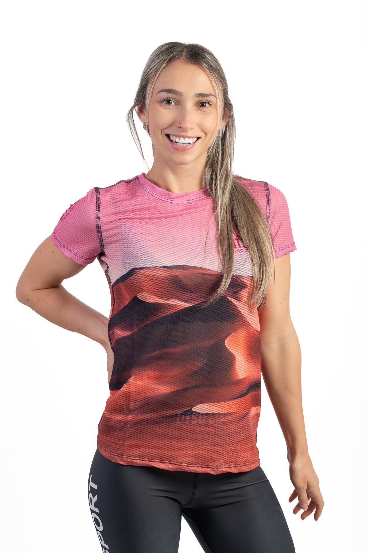 OTSO Damen Kurzarm-Funktionsshirt - Desert – Produktansicht 3