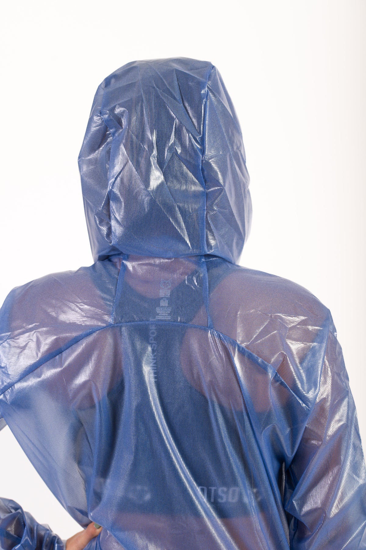 OTSO Wasserdichte Laufjacke - Electric Blue & White – Produktansicht 16